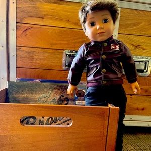 Almost new collectible Logan American girl doll 👦